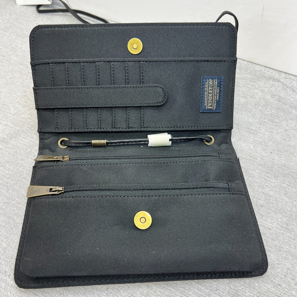 Pendleton Aztec Wool Crossbody Wallet with Strap Organizer Purse NWT! - Picture 6 of 8